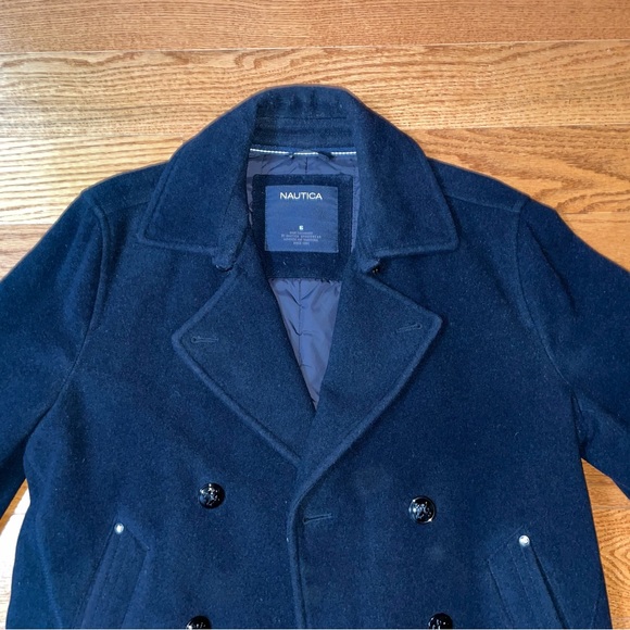 Men’s Nautica Navy Peacoat Jacket - Size Small - Picture 3 of 13